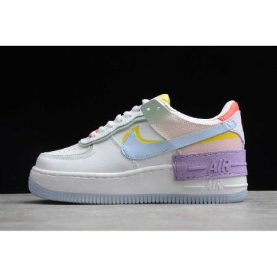 Nike Bayan Air Force 1 Shadow Gri / Mavi / Mor Kaykay Ayakkabı Türkiye - SB9SATGT